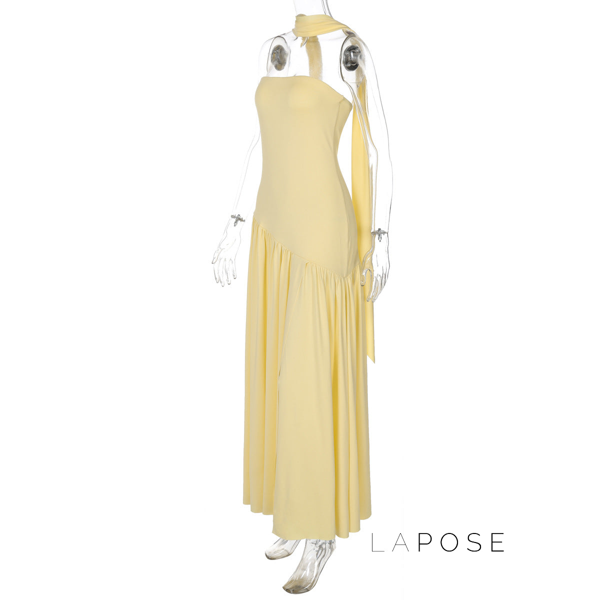 Kamree Strapless Backless Maxi Dress [CWCY545X]