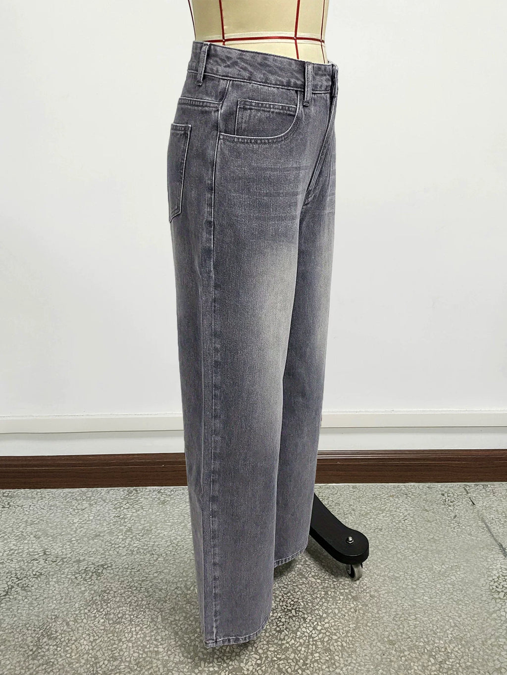 LaPose - Kamryn Grey Wide Leg Jeans