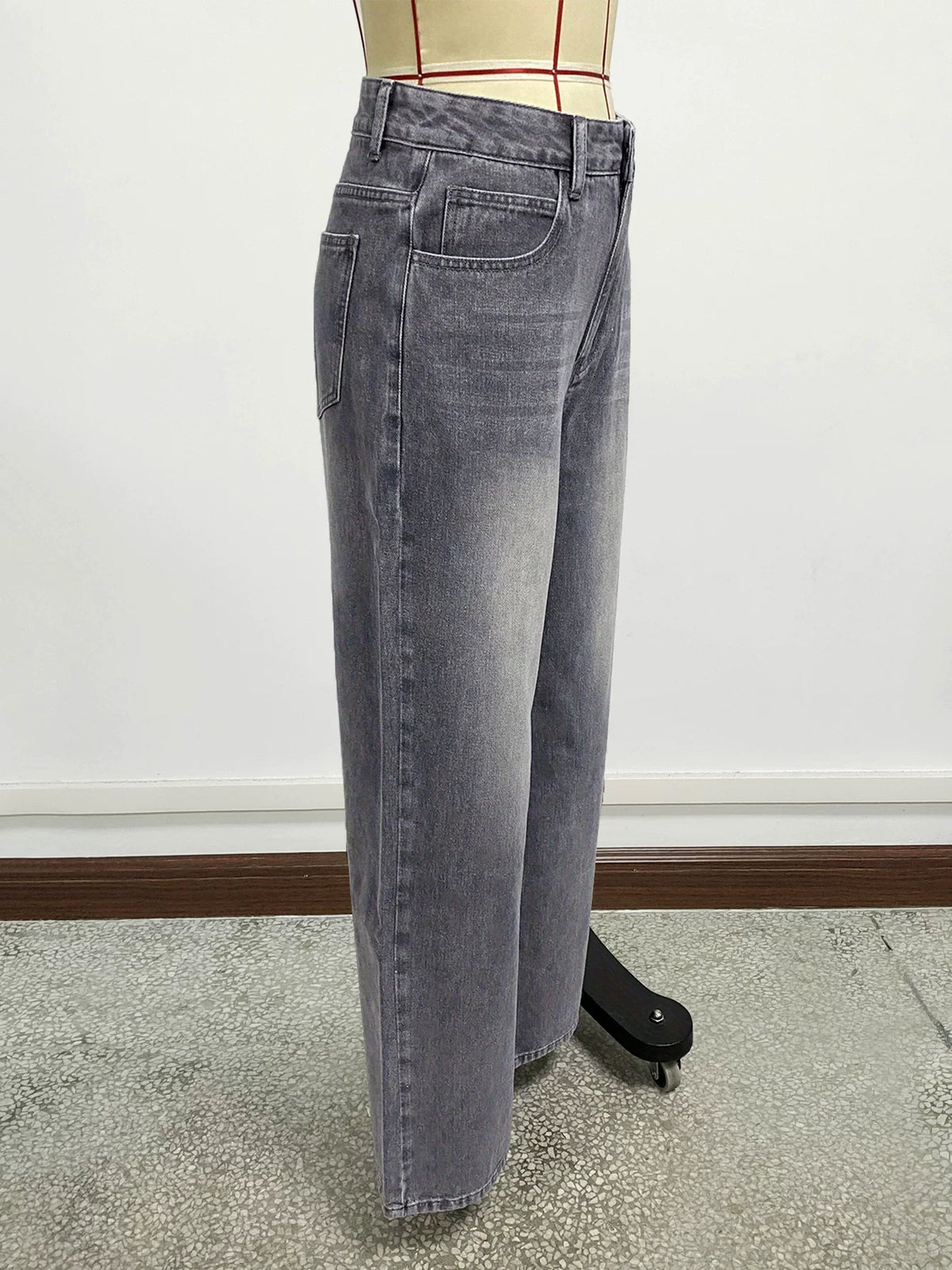 LaPose - Kamryn Grey Wide Leg Jeans