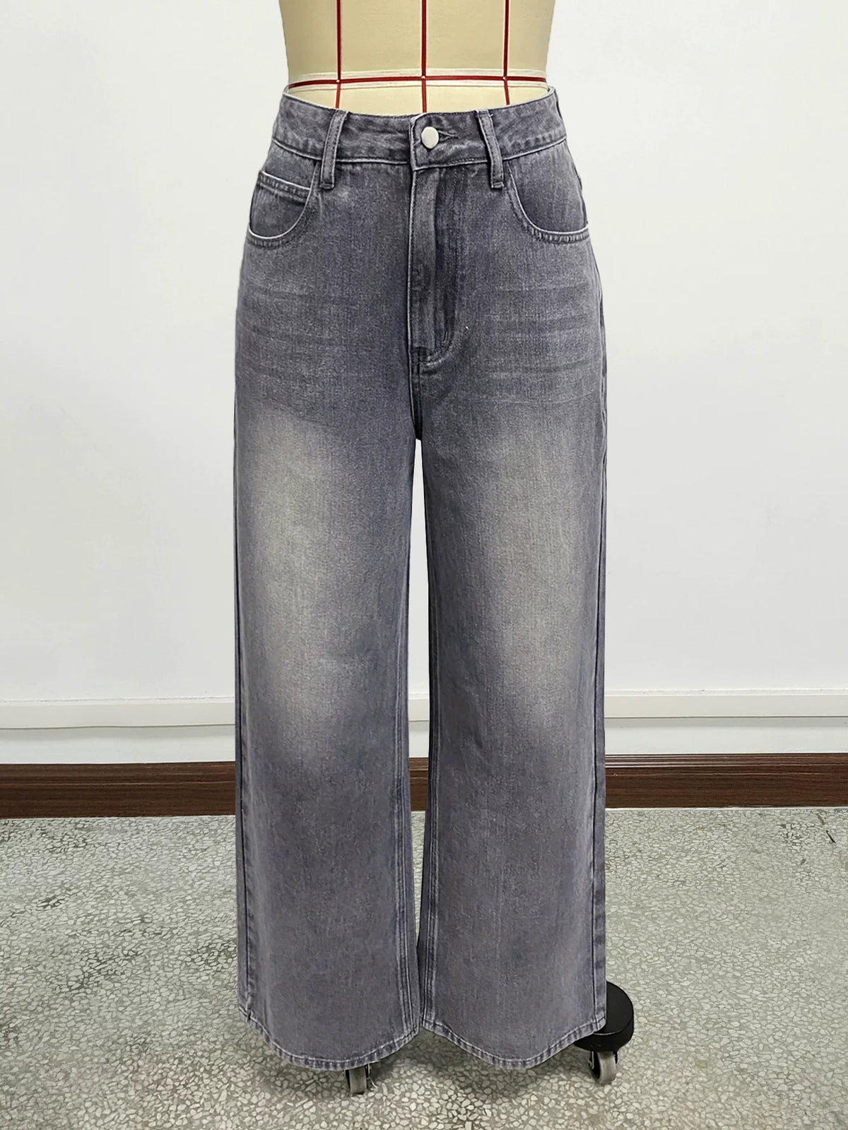 LaPose - Kamryn Grey Wide Leg Jeans