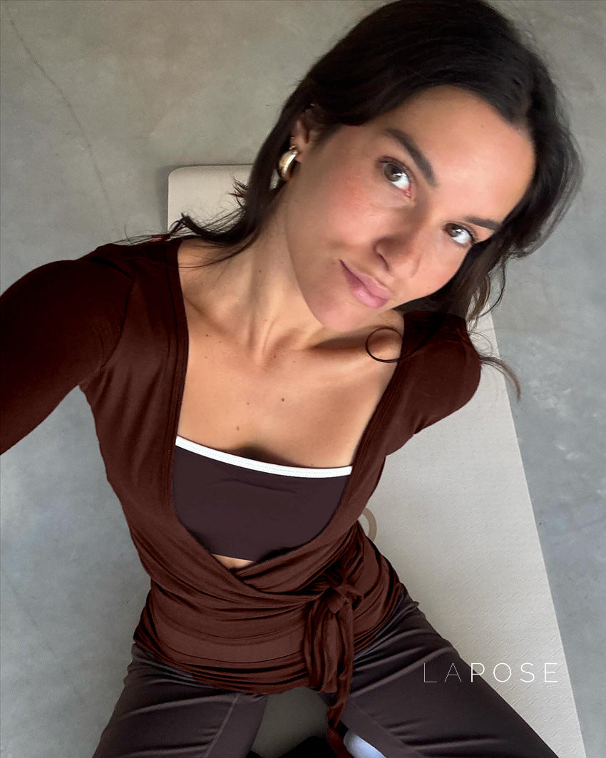 Kamya V-Neck Wrap Top [UZ48Q8K5]