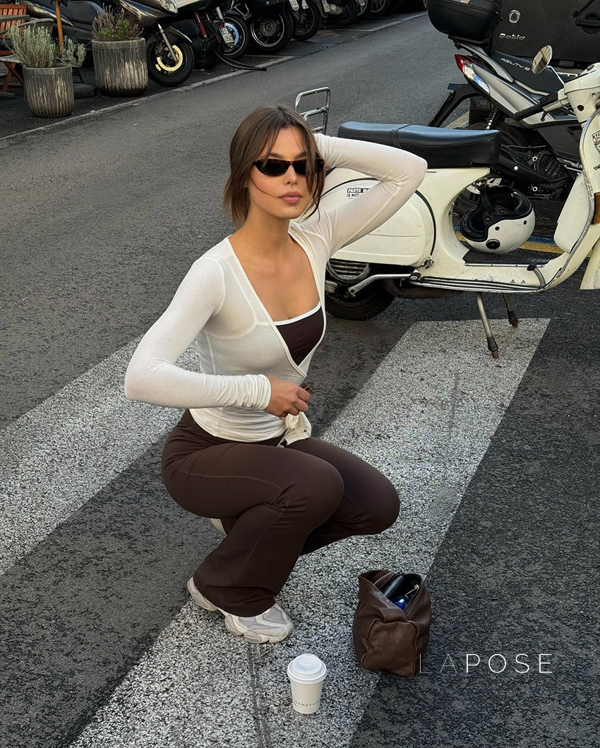 Kamya V-Neck Wrap Top [CZLKG5IS]