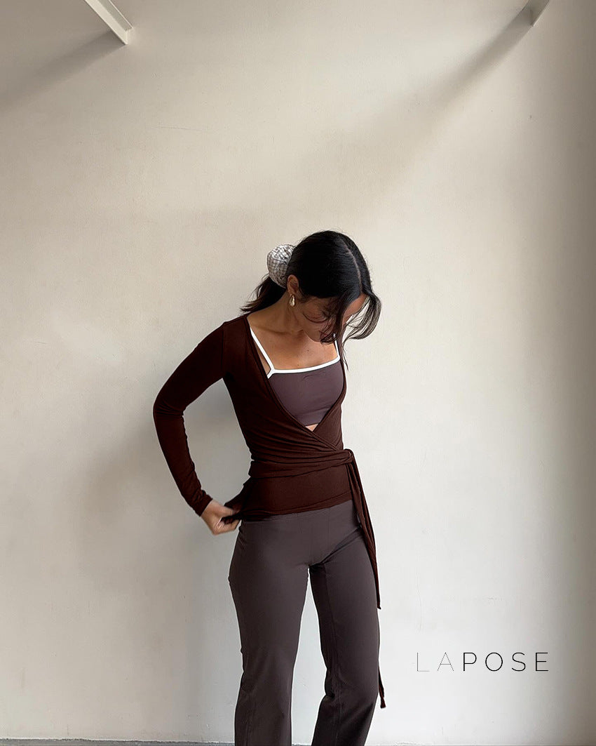 Kamya V-Neck Wrap Top [J53U8QKS]