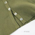Karaline Ribbed Knit V-Neck Top [FPT5EKQB]