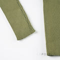 Karaline Ribbed Knit V-Neck Top [7THO85VH]
