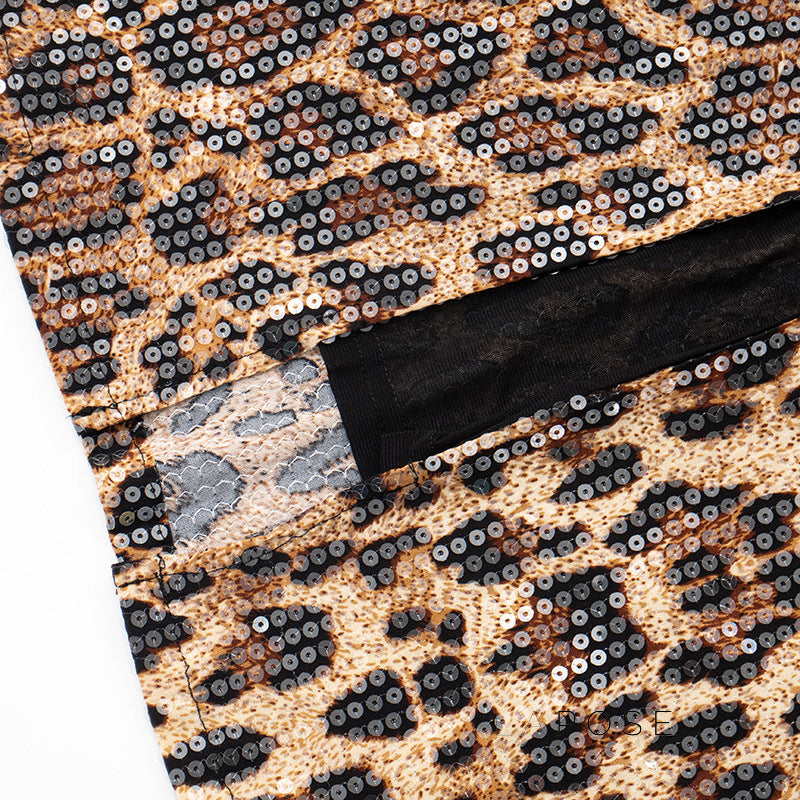 Karsen Leopard Print Tube Maxi Dress [3HLRR6ZB]