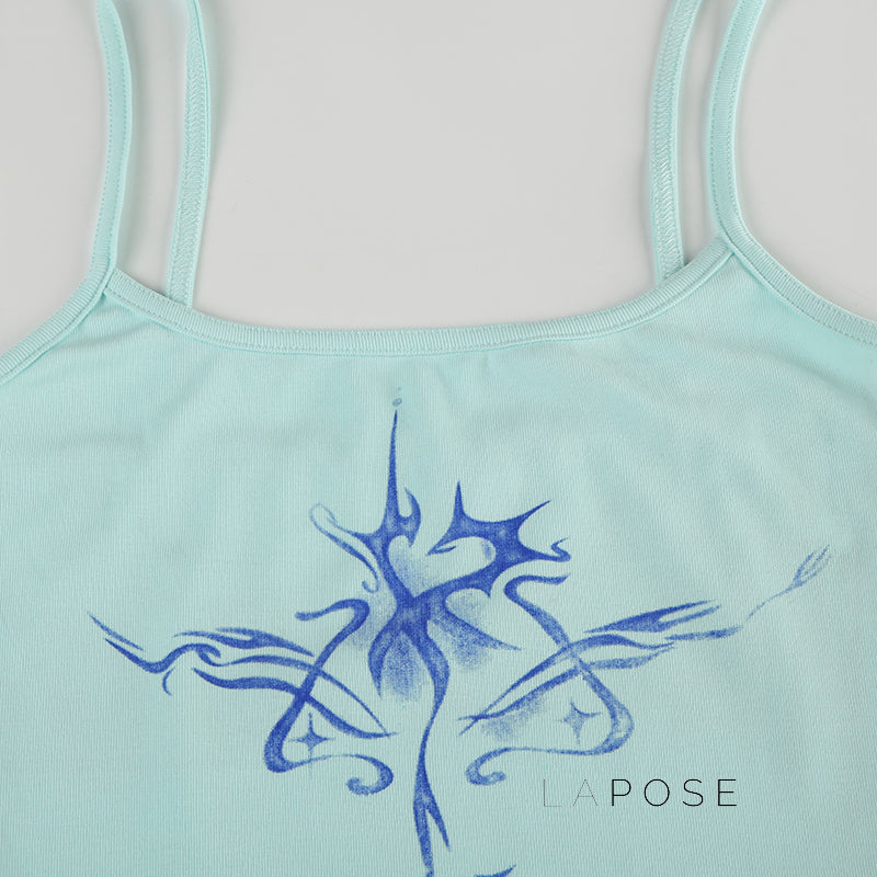 Karsynn Crystal Print Crop Top [AT33NNUJ]