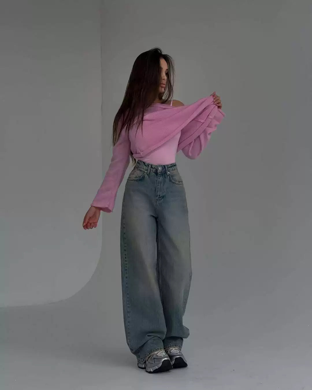 LaPose - Kashmere Ripped Back Wide Leg Jeans