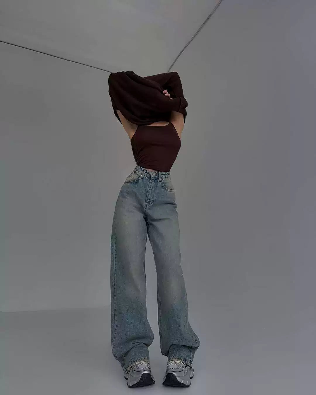 LaPose - Kashmere Ripped Back Wide Leg Jeans
