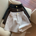 Katharine Tailored High-Waist Shorts [I1OK6305]