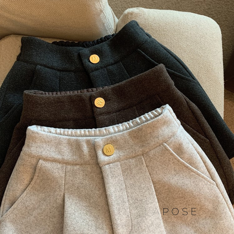 Katharine Tailored High-Waist Shorts [UPZQSB9K]