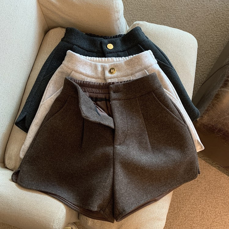 Katharine Tailored High-Waist Shorts [DMXMK87X]