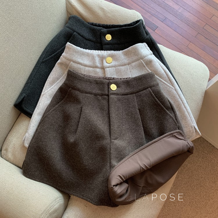 Katharine Tailored High-Waist Shorts [YPXHOK61]