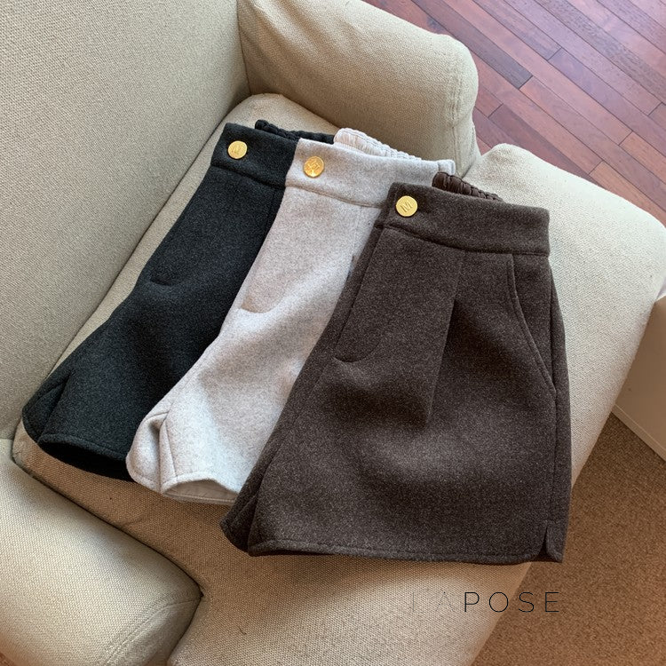 Katharine Tailored High-Waist Shorts [DP2A0FXS]