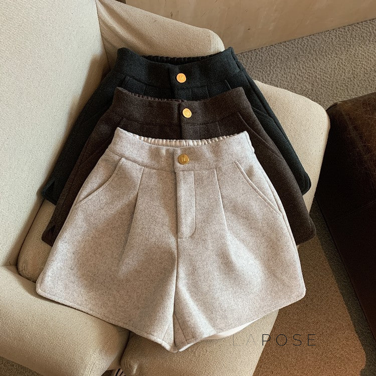 Katharine Tailored High-Waist Shorts [MWVBLQ5N]