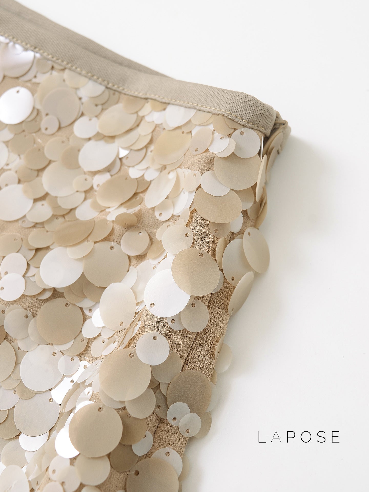 Kathia Sequin Denim Mini Skirt [TIGQR59W]