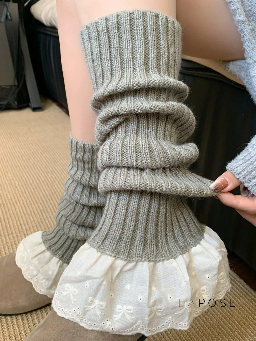 Kathleen Lace Knit Socks [FWP5EDWI]
