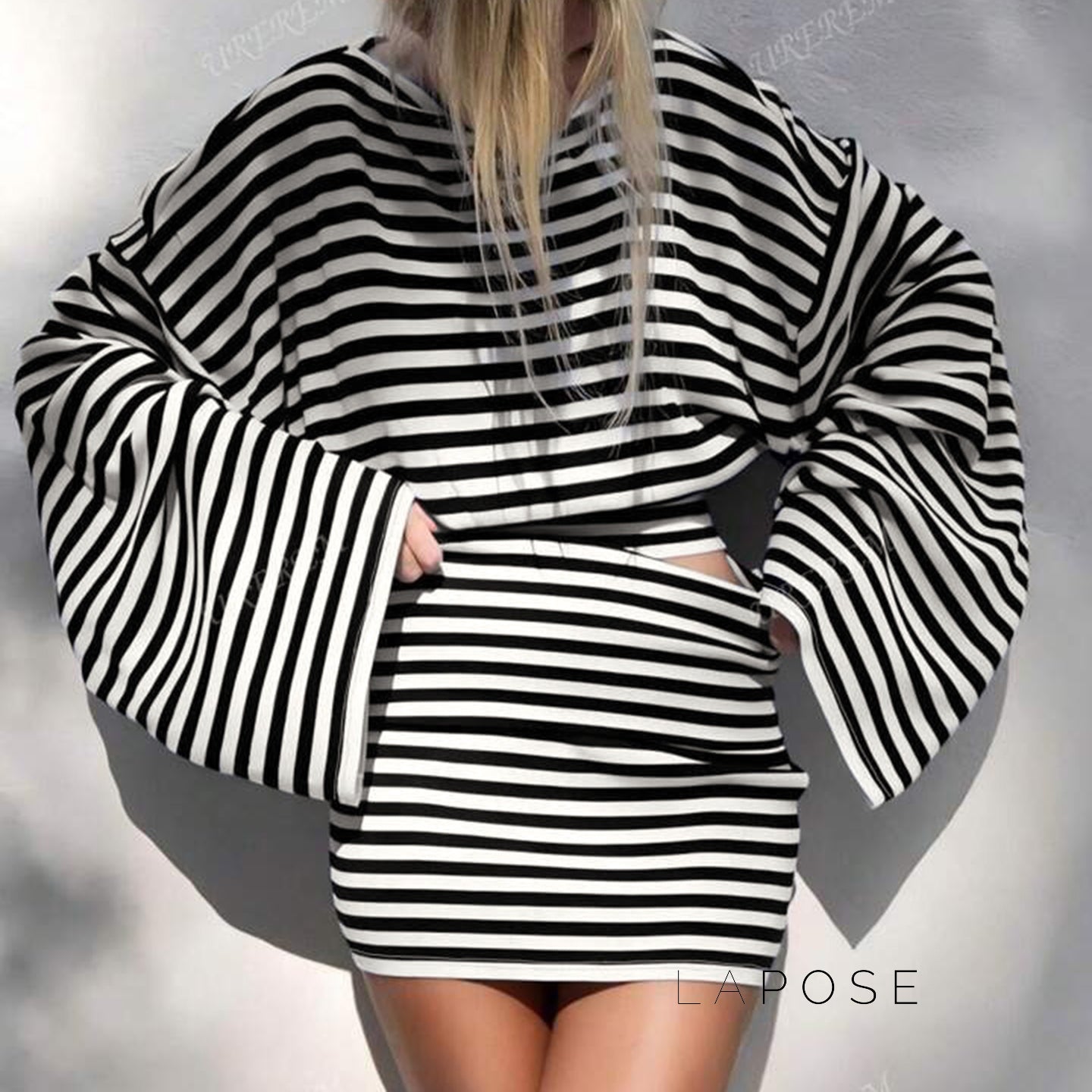 Kayden Striped Skirt Set [GRTH6CG0]