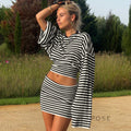 Kayden Striped Skirt Set [ODGQX98E]