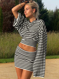 Kayden Striped Skirt Set [1SHW24FB]