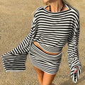 Kayden Striped Skirt Set [6KUT2T0T]