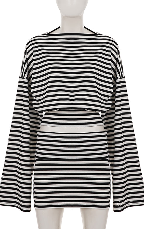 Kayden Striped Skirt Set [DN2NNG8H]