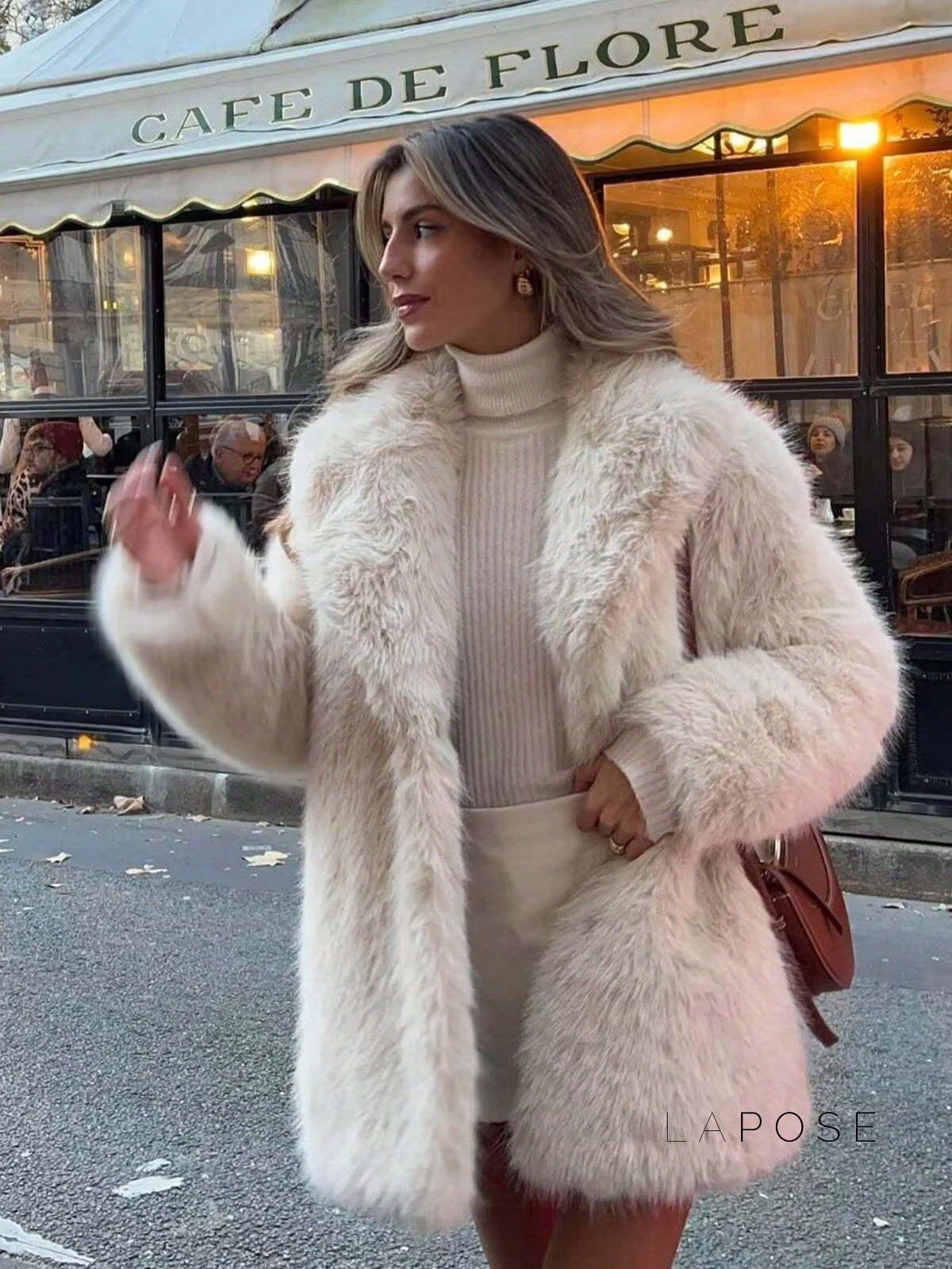 Kayloni Faux Fur Longline Coat [OIMB1Z9J]