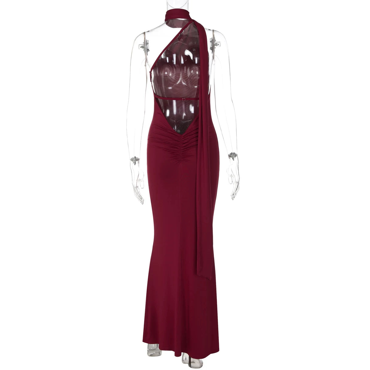 LaPose - Kealani Backless Halter Maxi Dress