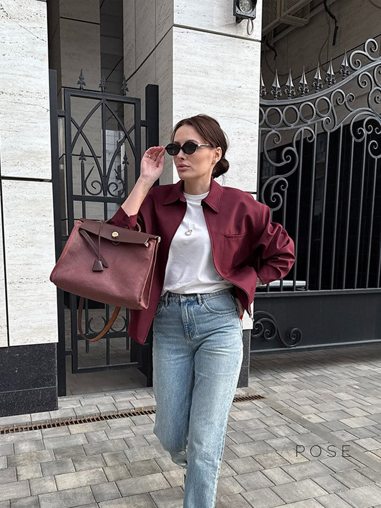 Keaton Zip-Up Lapel Jacket [OKFI3EFH]