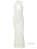 Keisy Halter Midi Dress [SQVHMUG9]