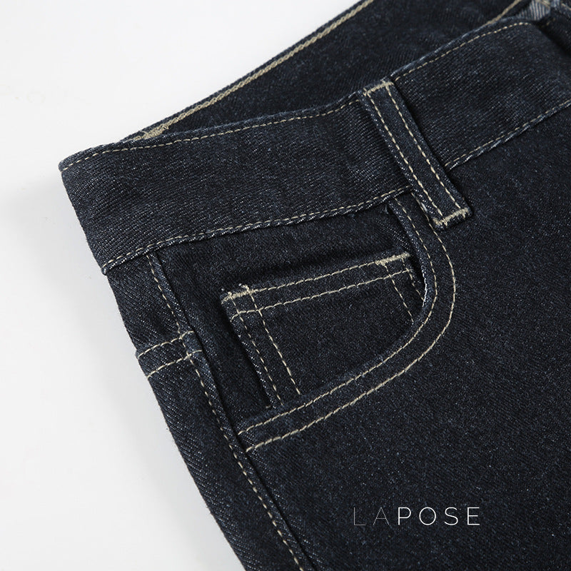Kenadie Letter Embroidered Jeans [ESO87DQ2]