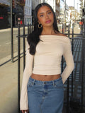 Kenadie Off Shoulder Ruched Top [G27R2ZCN]