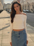 Kenadie Off Shoulder Ruched Top [T8QRTO8X]