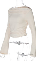 Kenadie Off Shoulder Ruched Top [C0YTIDX5]