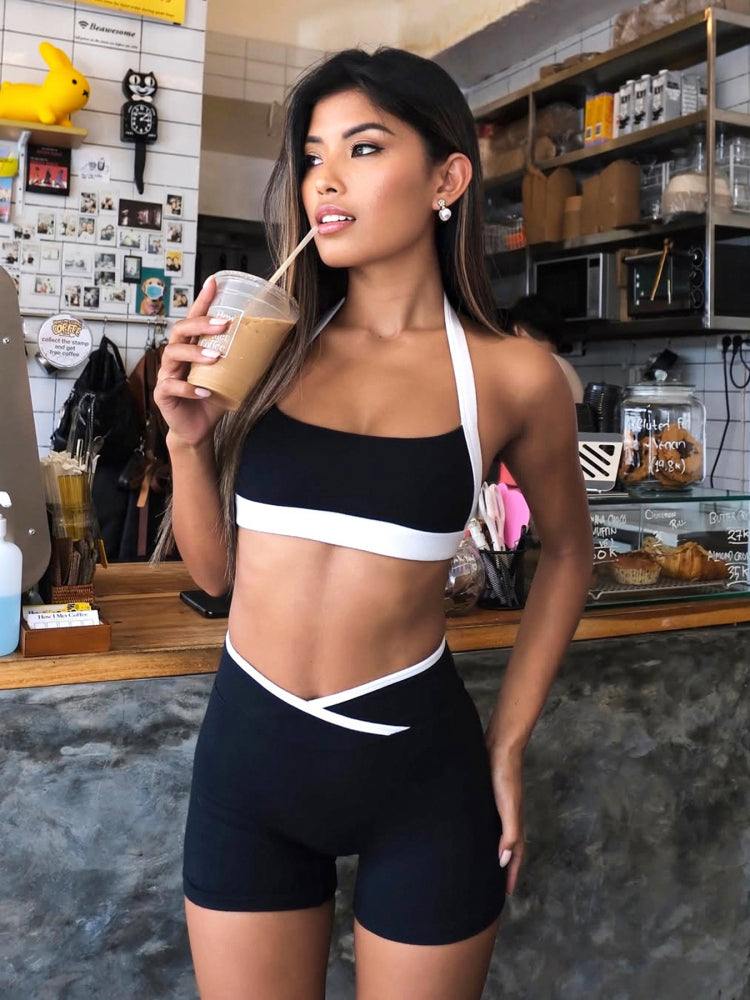 Kenda Contrast Halter Short Set