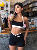 Kenda Contrast Halter Short Set