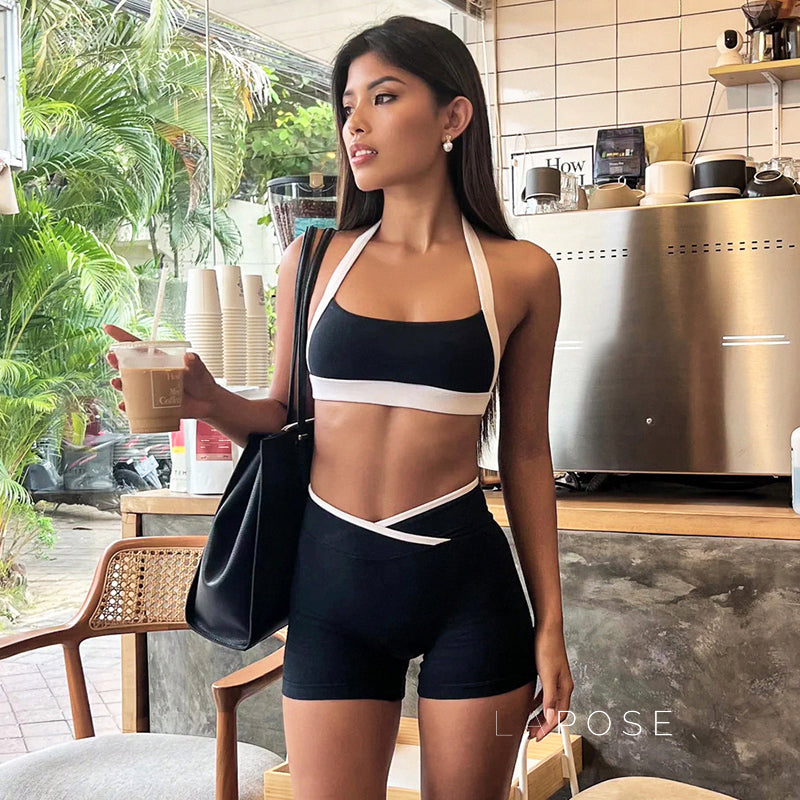 Kenda Contrast Halter Short Set