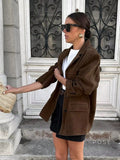 Kendyll Relaxed Suede Blazer [0ZP2CSMS]