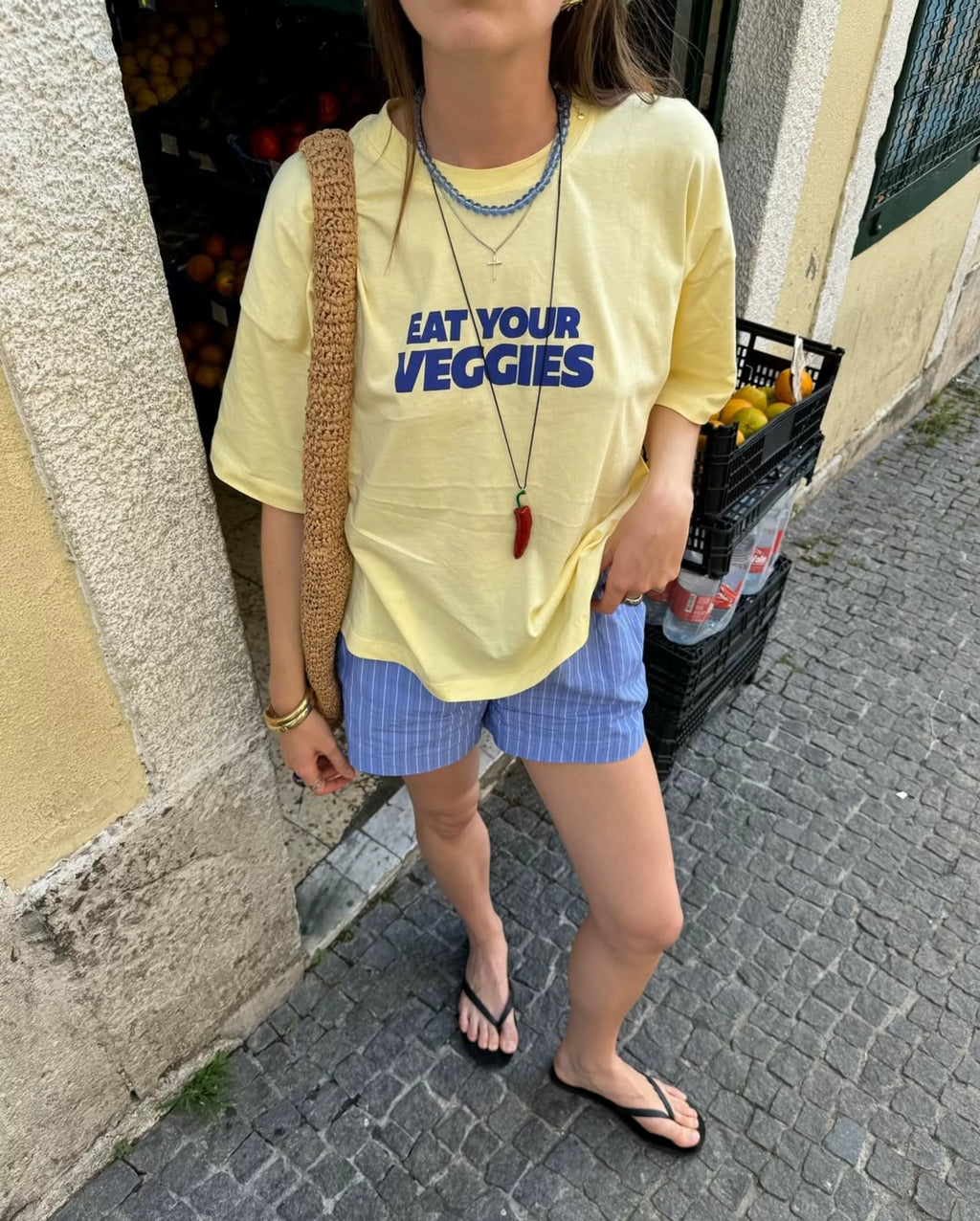 Kenley Fruit Graphic Oversized T-Shirt