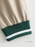 Kenley Khaki Ribbed Jacket [4EO2EAZE]