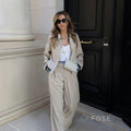 Kenley Khaki Ribbed Jacket [QESFJ7MK]