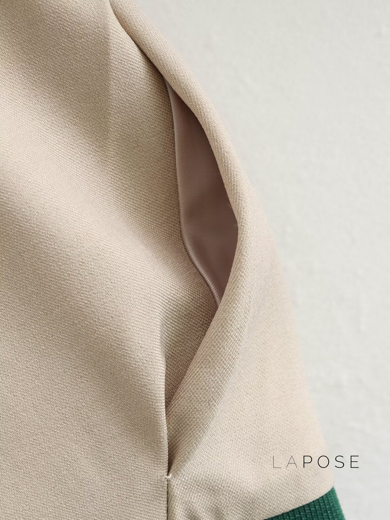 Kenley Khaki Ribbed Jacket [QBTGRLF9]