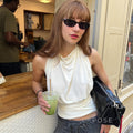 Kenli Halter Drape Top