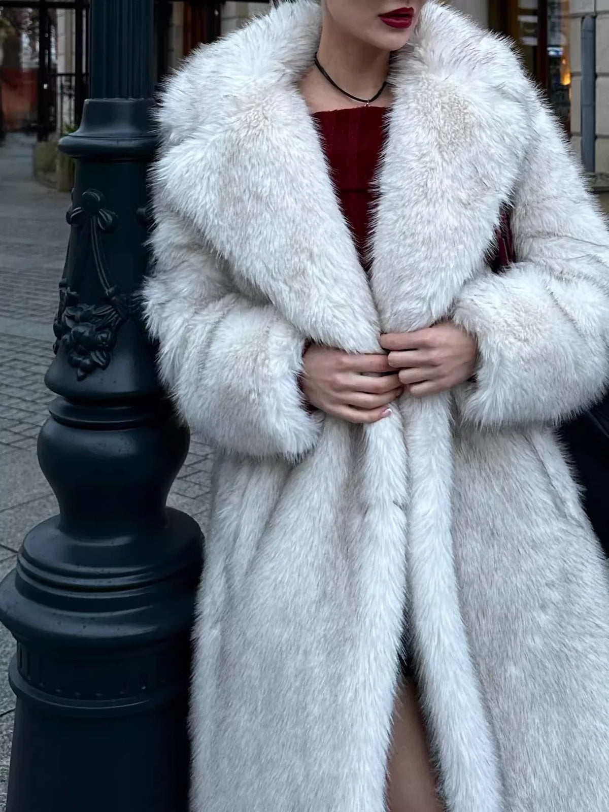 LaPose - Kenslee Luxe Long Faux Fur Coat