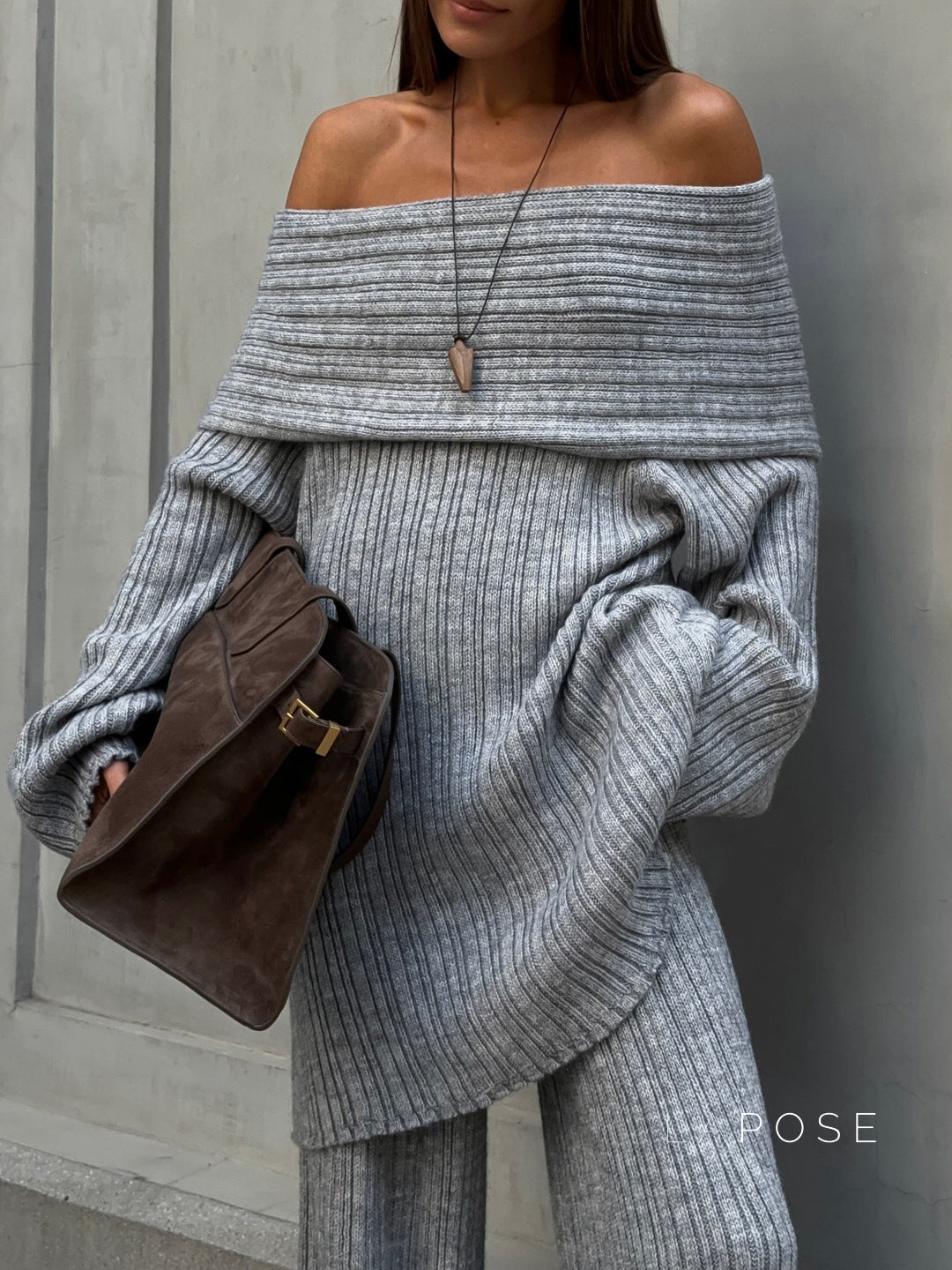 Kensli Knit Wide-Leg Pant Set [S17KPWUK]