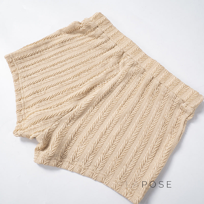 Kenzleigh One-Shoulder Ribbed Short Set [F96LDA3C]