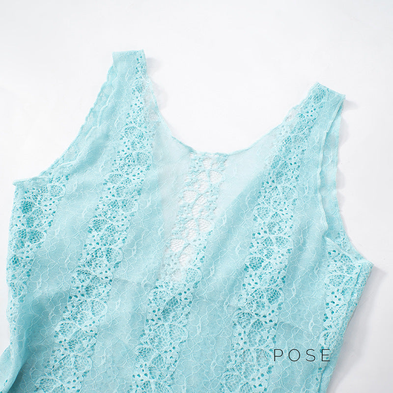Kenzlie Lace Trim Crop Top [2IUQ8MKB]