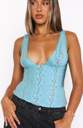 Kenzlie Lace Trim Crop Top [D8470D8Y]