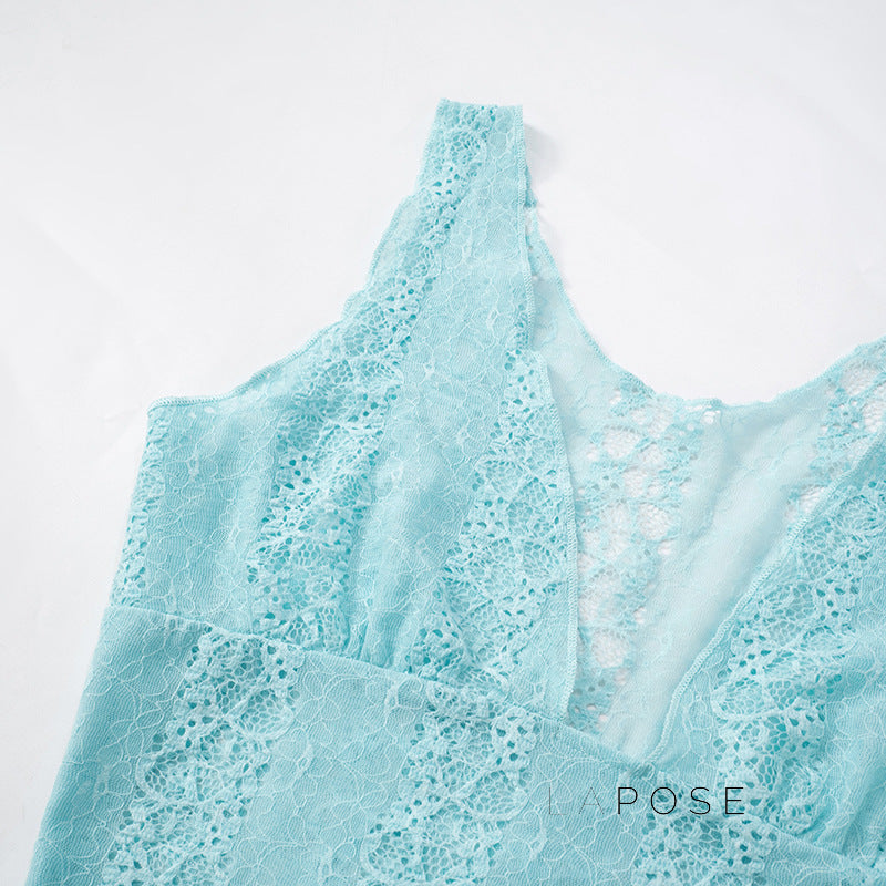 Kenzlie Lace Trim Crop Top [HOZCHM26]