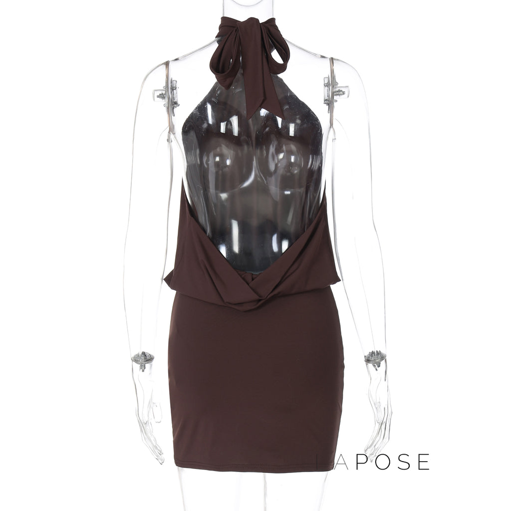 Keya Backless Halter Dress [JUQOBVYP]